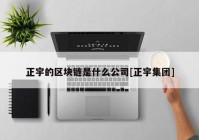 正宇的区块链是什么公司[正宇集团]